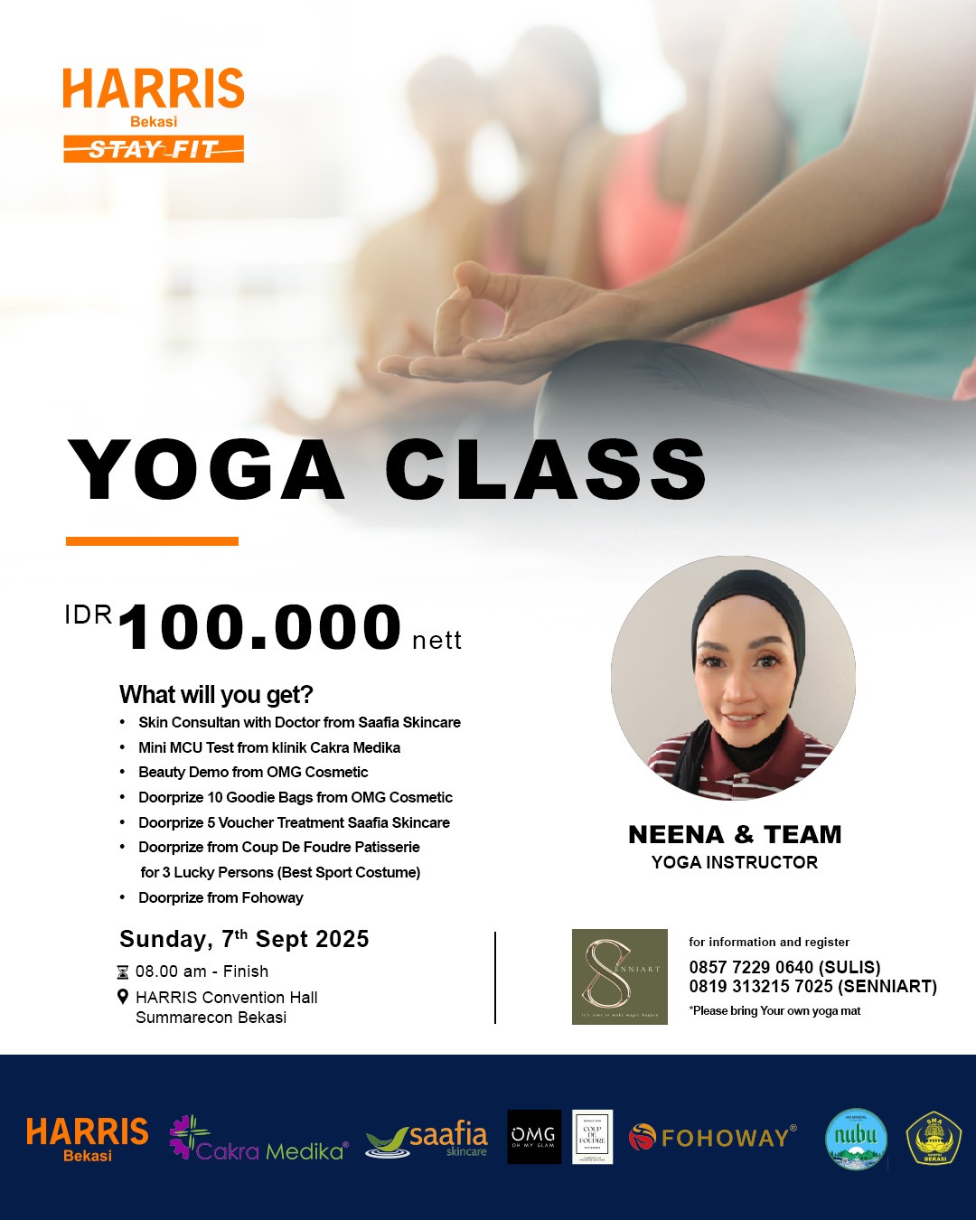 HARRIS Hotel Bekasi Gelar Yoga Class Bersama SenniArt EO, Hadirkan Sehat dan Cantik dalam Satu Acara Yoga Class