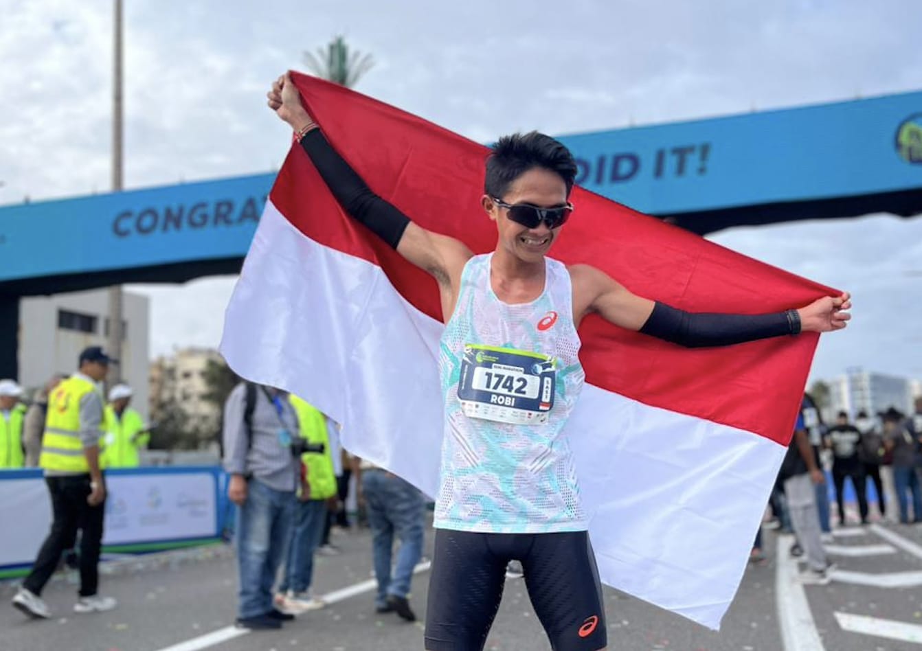 Robi Syianturi Pertajam Rekor Nasional Half Marathon di Casablanca Marathon 2025