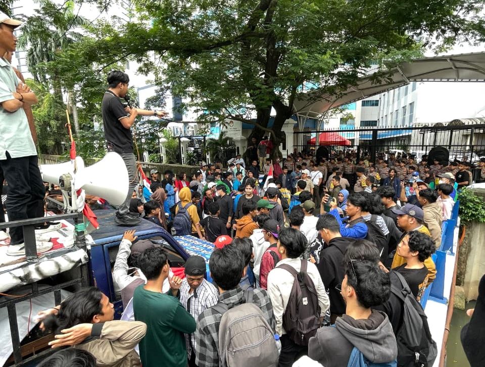 Aksi Pemuda NU dan Muhammadiyah Tanggapi Tayangan “Mens Rea” Pandji