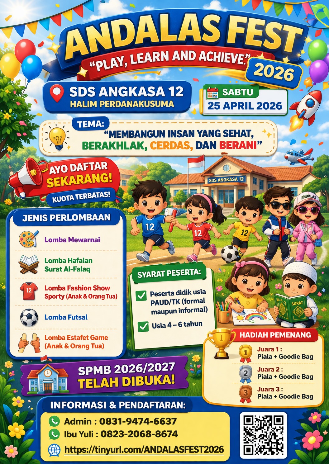 Andalas Fest 2026, Ajang Edukatif dan Kreatif SDS Angkasa 12 Halim