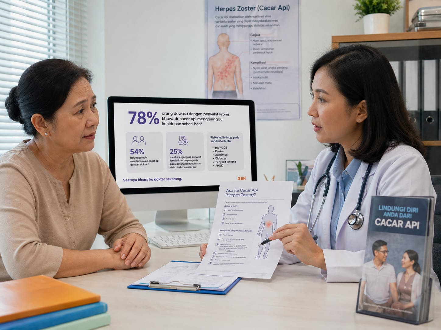 Kesehatan Terancam Diam-Diam, Cacar Api Intai Penderita Penyakit Kronis