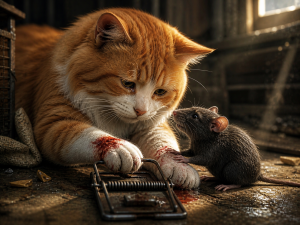 Persahabatan Unik Kucing dan Tikus