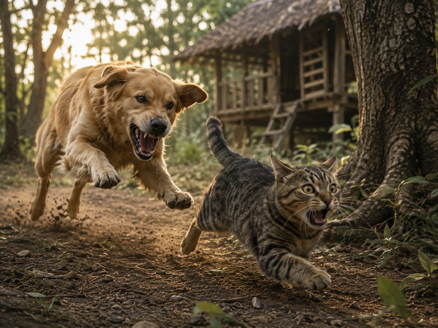 Persahabatan Meong dan Guk-guk
